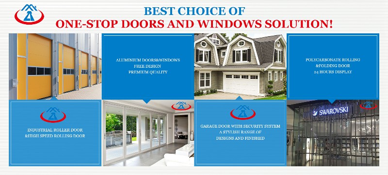 ZHTDOORS Foshan Factory Economical and Affordable Roller Shutter Garage Door Double Shading Tambour Roller Shutter Doors