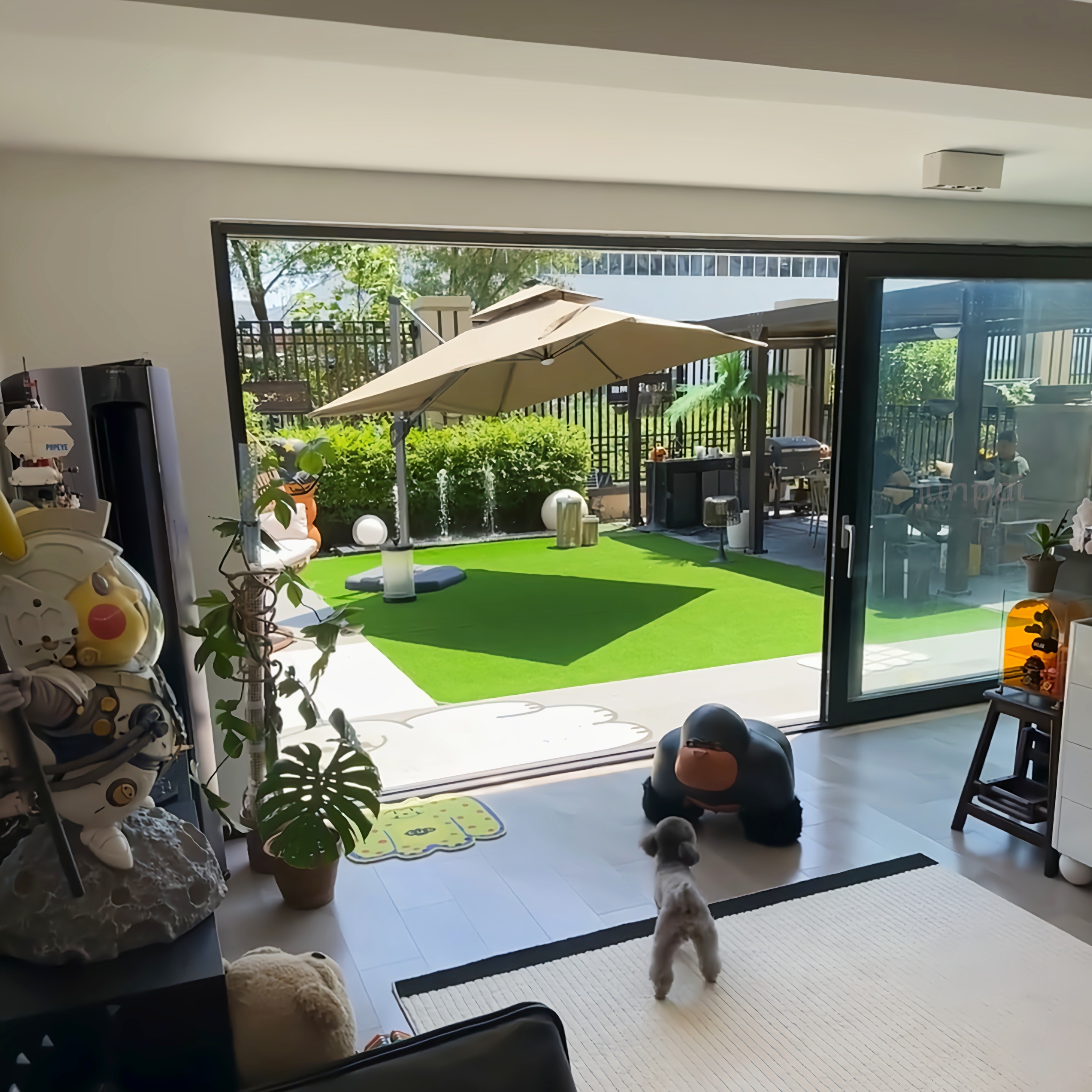 Aluminium Glass Sliding Door New Design Exterior Patio Balcony Tempwews Glass Door for Garden Interior &amp; Villa Application