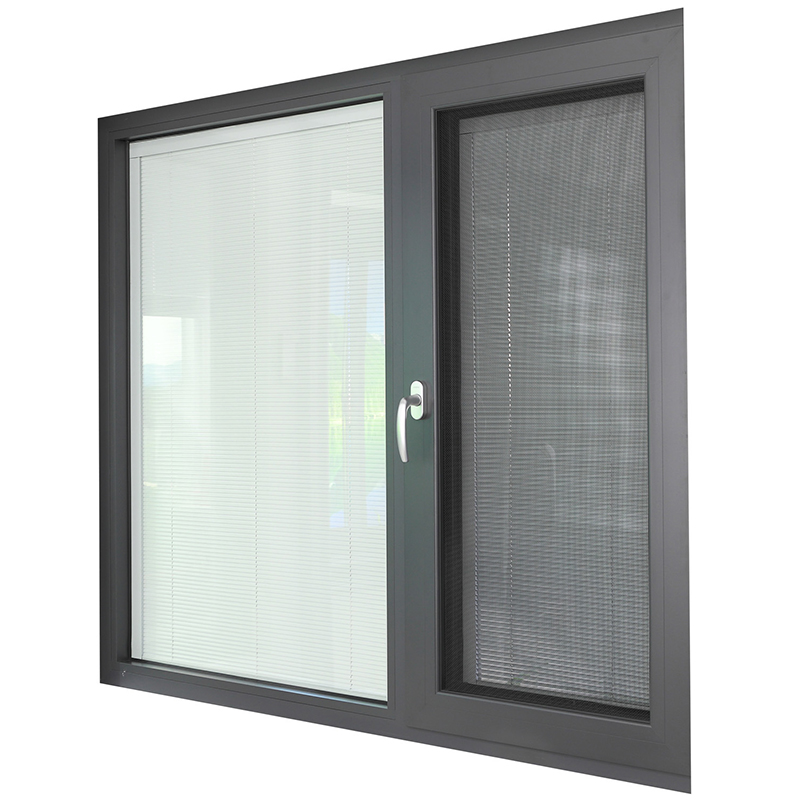 Hihaus Thermal Aluminum Nail Fin Double Pane Casement Replacement windows