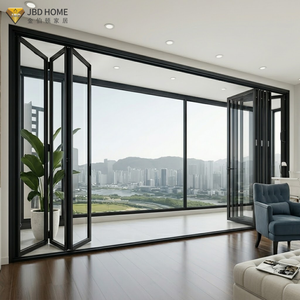 American Certified Hurricane Proof Folding Door Aluminum Metal Frame
