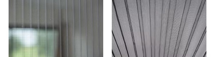 Smooth and Easy to Open and Close Mosquito Net Folding Mesh Doors Pleated Window Polyester Screen Door