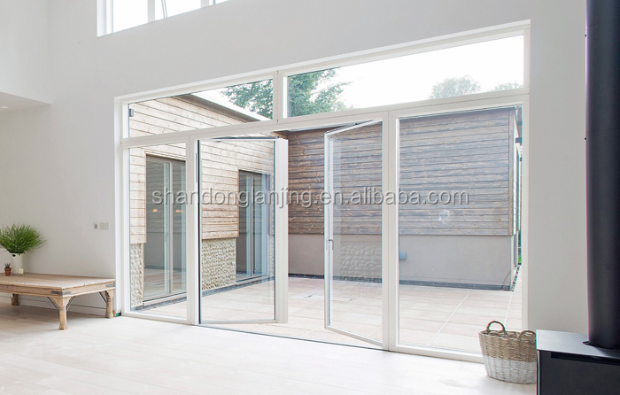 Modern Design Double Panel Swing Style Casement Hinged Aluminum Interior/Exterior Doors for Hotels Finished Surface