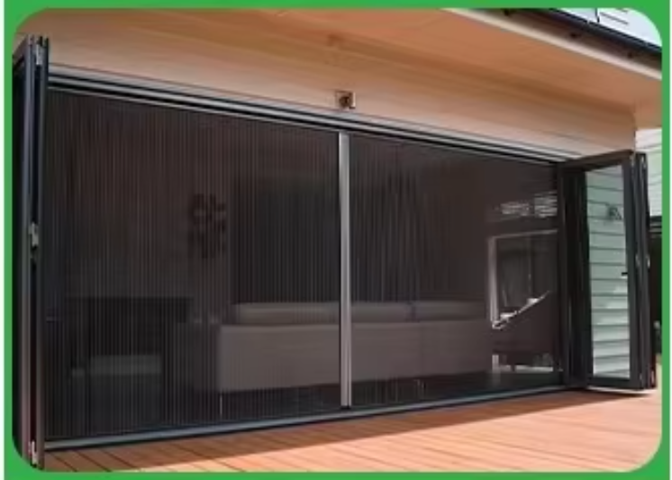 Smooth and Easy to Open and Close Mosquito Net Folding Mesh Doors Pleated Window Polyester Screen Door