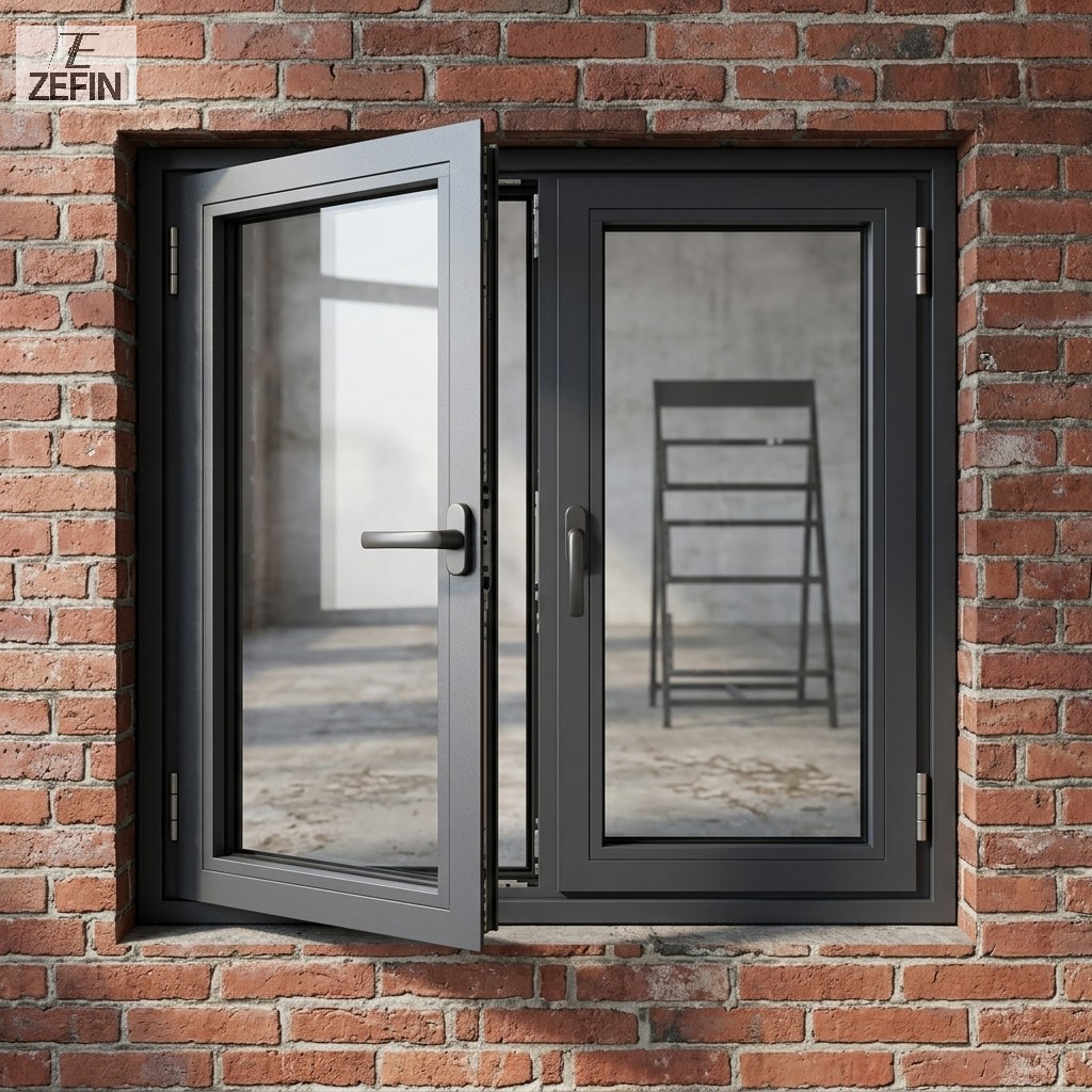Long-Lasting Low-Maintenance Aluminum Window for Commercial Shopping Malls EU Certified Aluminum Window