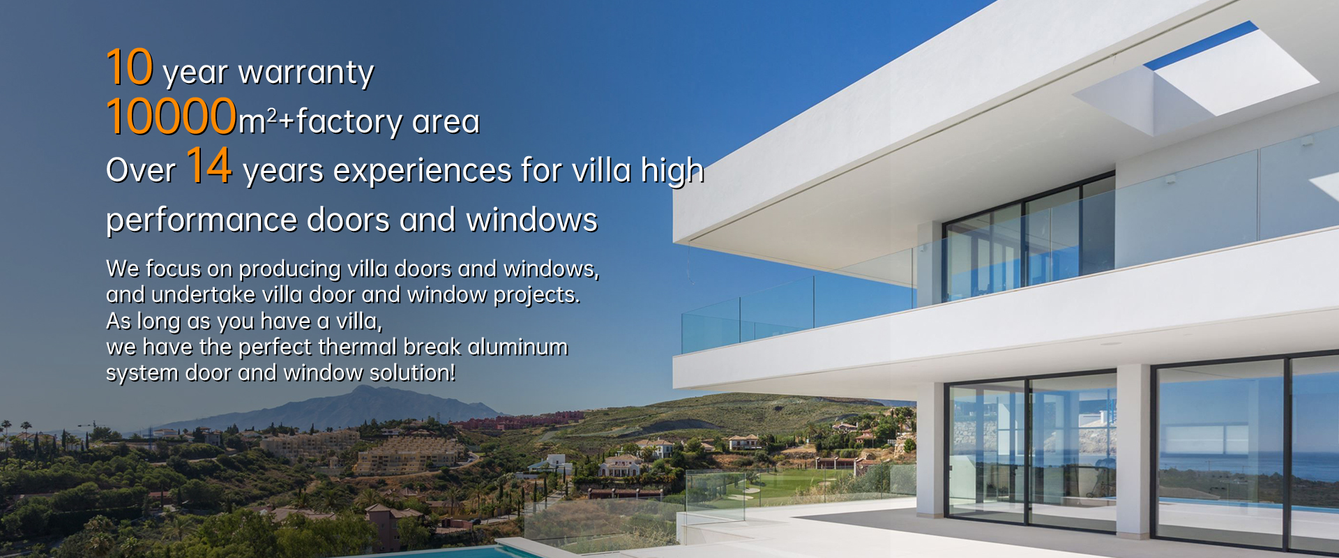 Aluminum casement window display