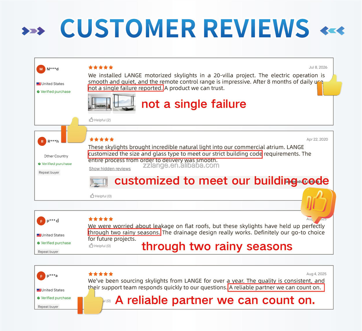 Customer Feedback Showcase