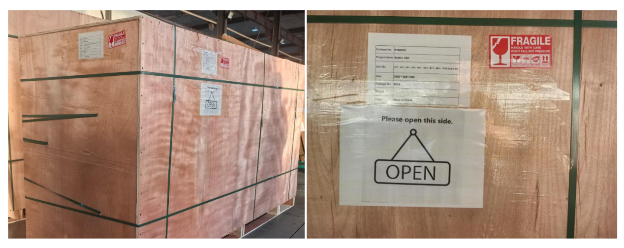 American Style Wood Crank Casement Window Packing