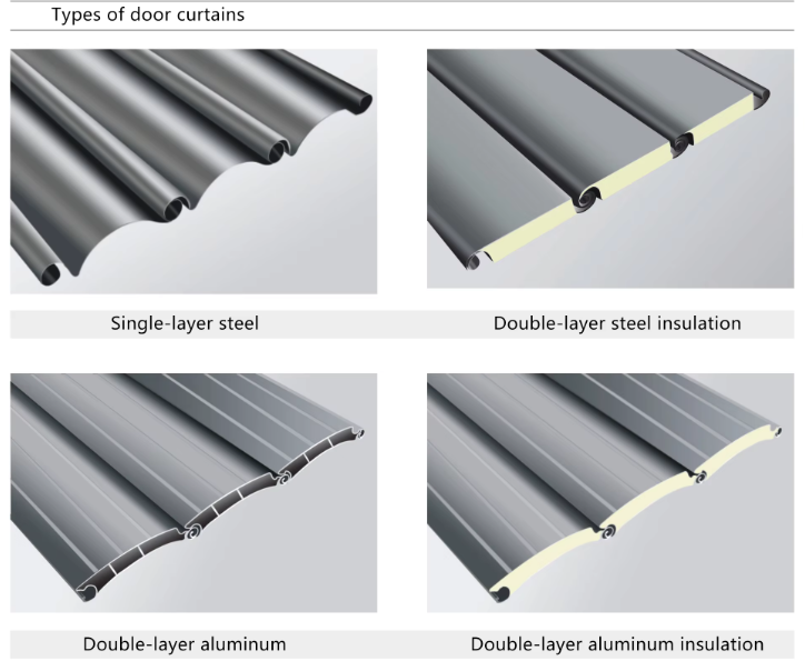 Aluminum Alloy Automatic 10x7 Roll up Insulated Anti-Theft Garage Tambour Door Kit for Outdoor Use
