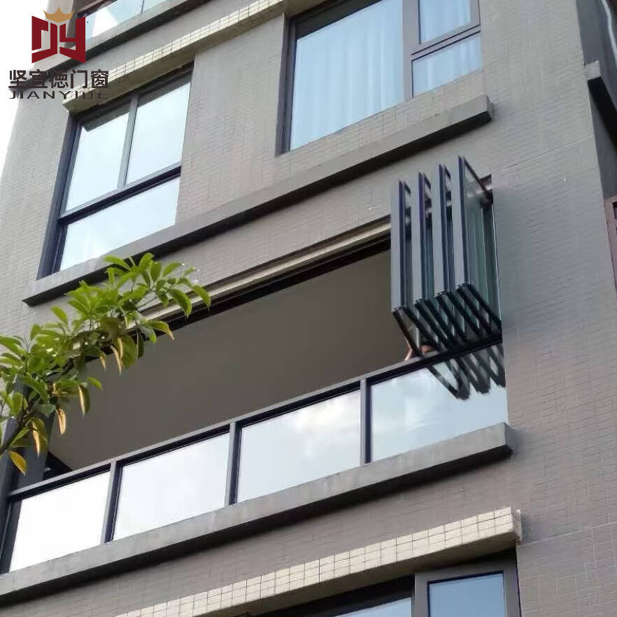 JIANYIDE Modern Aluminum Alloy Sliding Horizontal Folding Window Sound Insulation Folding Screen 5-Year Warranty Bathroom