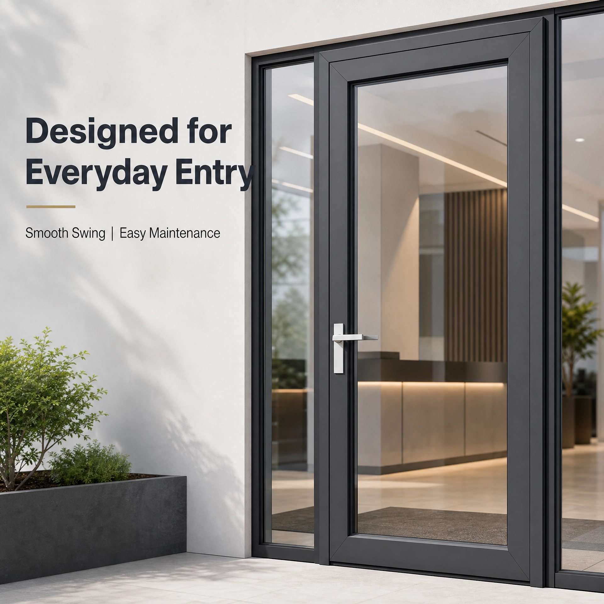 Energy Saving Waterproof Double Glazed Glass Aluminum Alloy Swing Casement Door Sound Insulation Modern Kitchen Interior Door