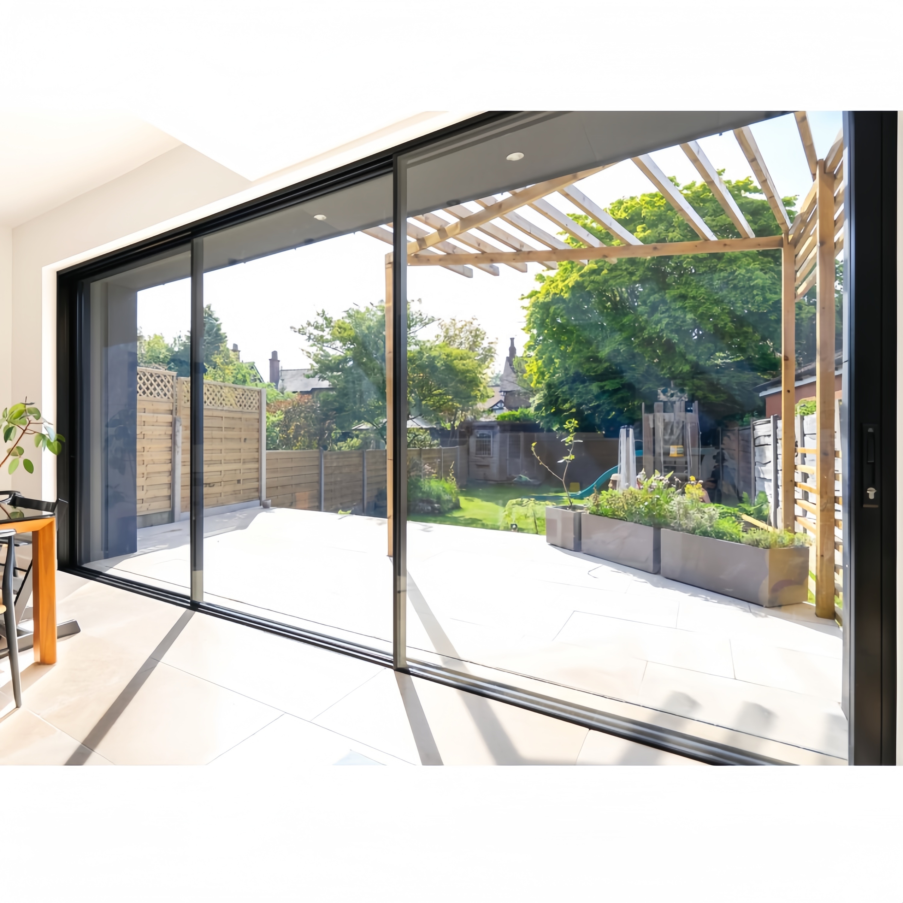 Customized Modern Style Sliding Door For Home Villa Balcony Double Glazed Energy Efficient Aluminum Glass Sliding Door For Sale