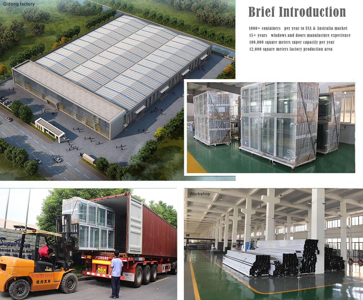 Hurricane Proof Impact Soundproof Smart Interior Doors French Door Thermal Break Front Double Glass Casement Commercial Doors