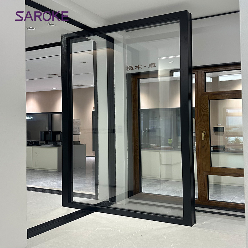 Largest Glass 2.5 Meters Oversized Custom Impact Rated External Electronic White Aluminum Pivot Door