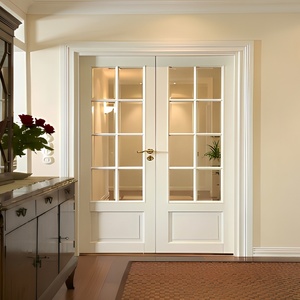 Hurricane Impact Aluminum Casement French Doors High-Transparency Screen