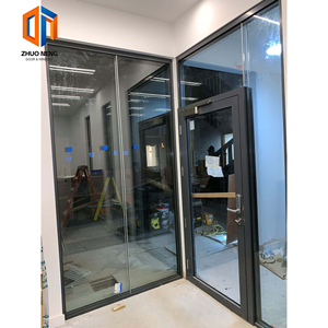 Custom Safety Entry Glass Fire Security Door Aluminum Modern Design