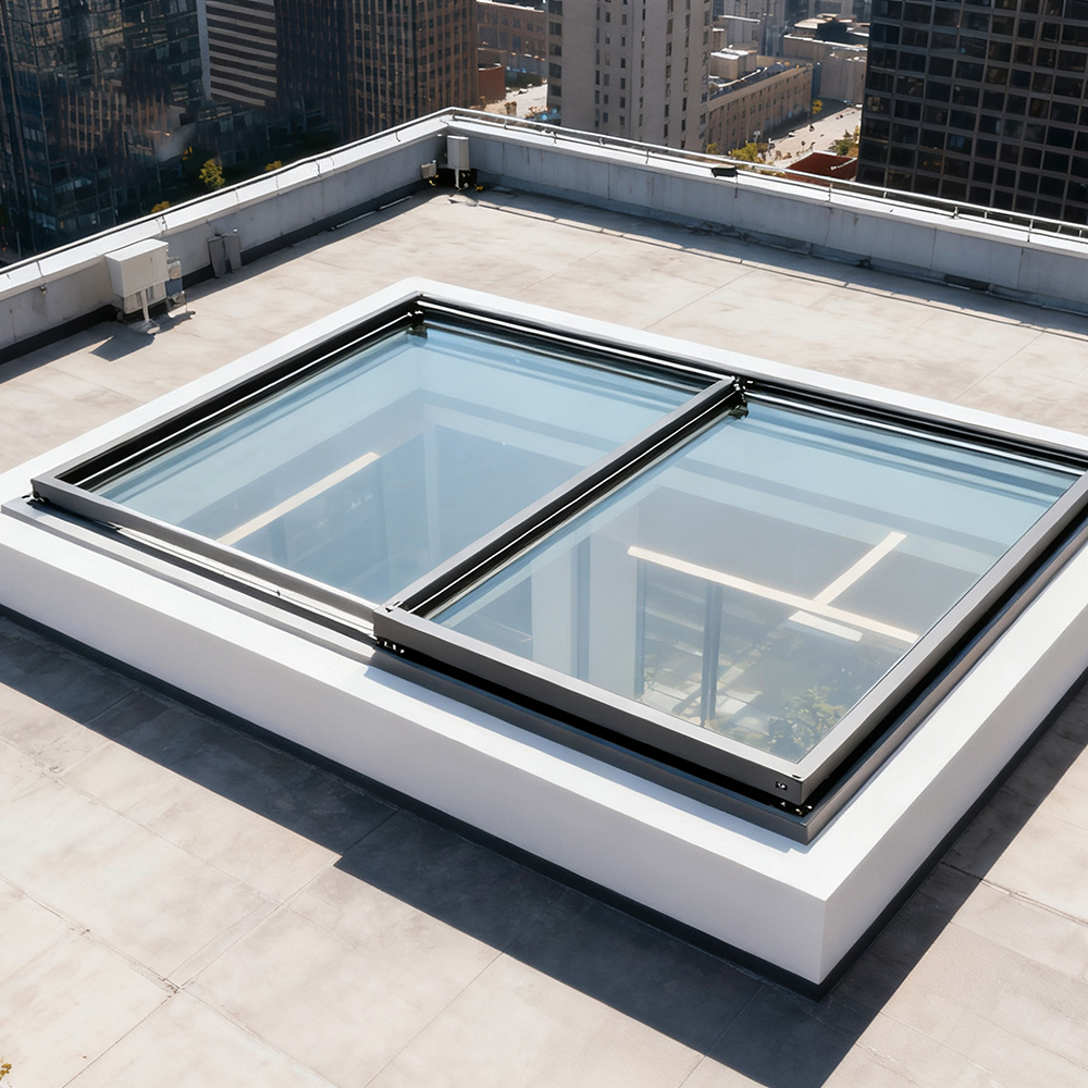 Landsharp Commercial Project Aluminum Skylight Extra Large Size and High Load Capacity Custom Design With Blinds