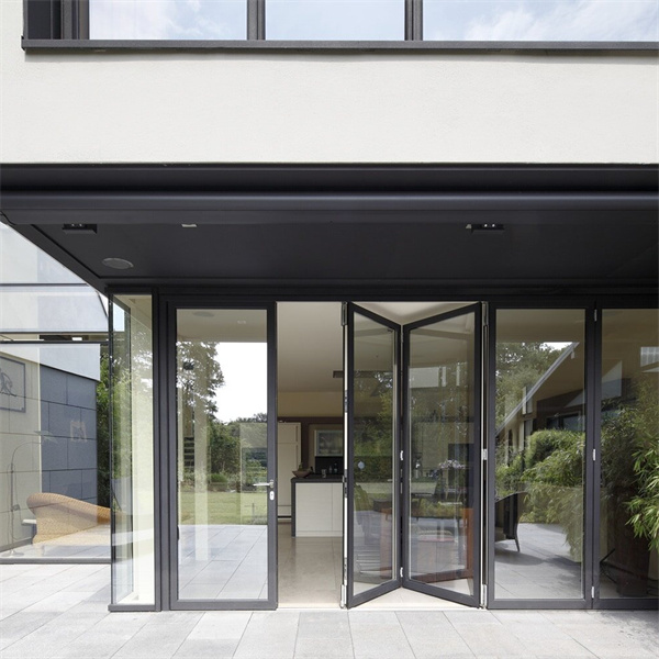 TOMA-as2047 Aluminium Door Fold Glass Door Bifold Sliding Door Darkly Glass Thermal Break