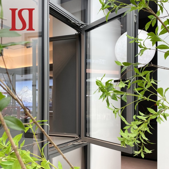 Top Brand Large Double Glass Casement Windows Custom Fixed Corner Swing Exterior Modern Powder Coating Color Families Picture