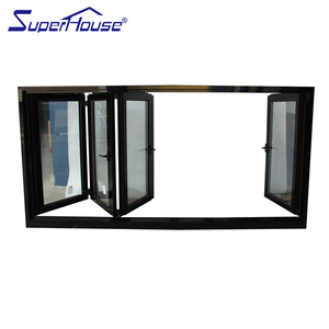 Soundproof Curtain Folding Window and Door Terrace Glazing Aluminum windows and Doors Balcony Large Glass Window for Balcony