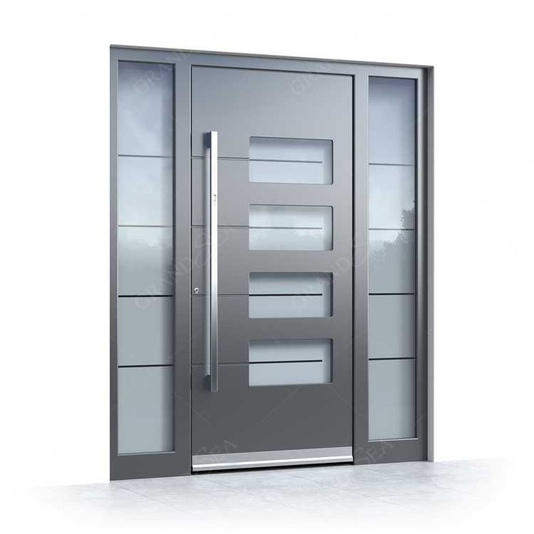 Pivot hinged door presentation