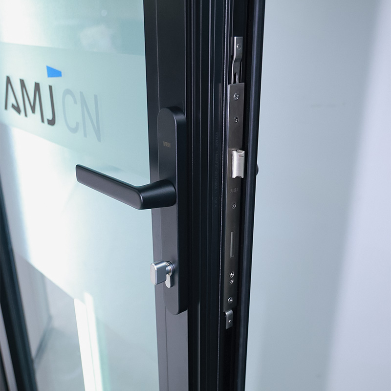 High-End European Design Glass Aluminum Door Waterproof French Style for Exterior Entry Bathroom Use for Foreign Builders