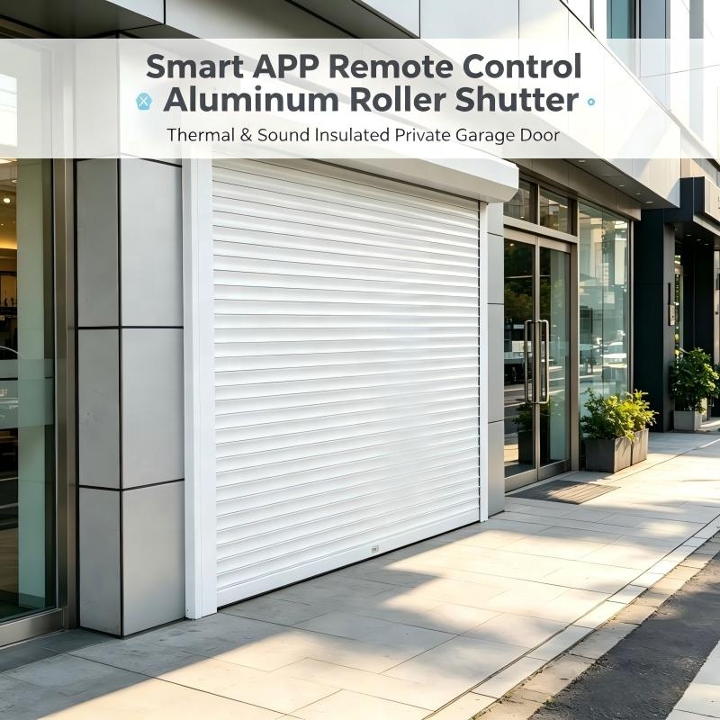 Automatic Aluminum Alloy Roller Shutter Door Custom Size Rolling Gate for Commercial Shop Garage Warehouse