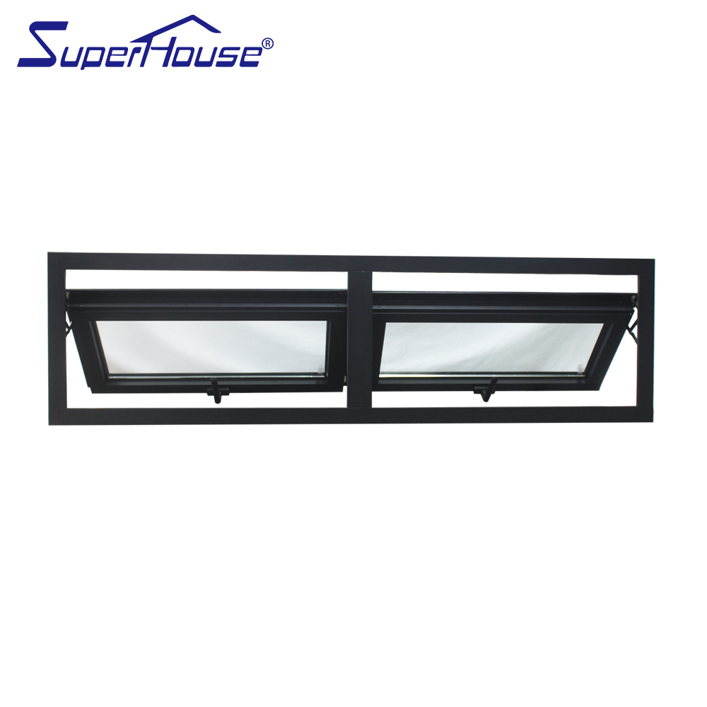 Superhouse China Sound Insulation Aluminium Roof Swing Window for Villa