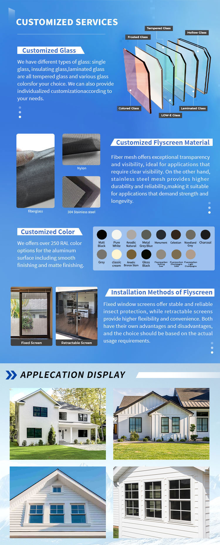 Customised window and door services