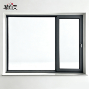 Custom Tighter Airtightness Windproof Dust Rain Seal Coastal Aluminum Side Pressure Sliding Window for Balcony Upper Floor
