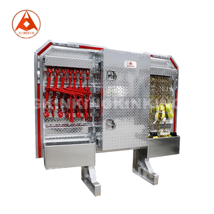 Customization Trailer Bulkhead Mini Vault Single Door Aluminum Cab Guard Headache Rack for Semi Truck