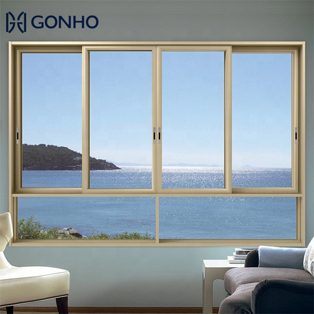 GONHO Hot Selling Sliding Mosquito Net Magnetic Screen Energy Efficient Custom Size Aluminum Alloy Doors Windows