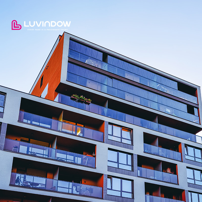 High Performance Thermal Break Aluminum Windows Double Glazed Soundproof Casement Windows For Hotel Apartment Projects