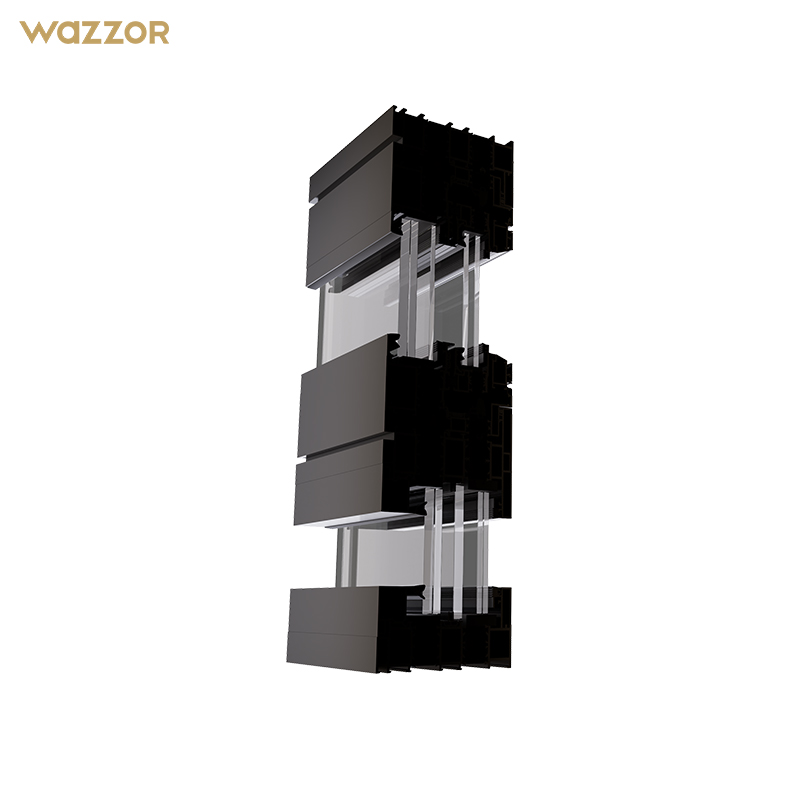 Wazzor Clear Burglar-Proof Interior Alloy Balcony Glass Casement Window Aluminum Frame Bullectproof Screen For Hotels Basements