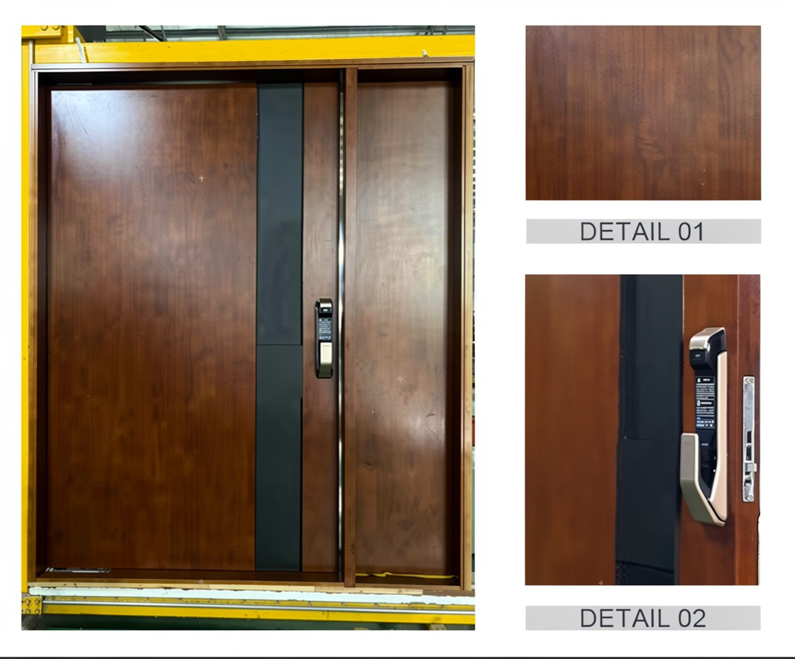 American High Quality Modern Exterior Entry Anti-Theft Security Door Hotel Villa Living Room Aluminum Alloy Manual Opening