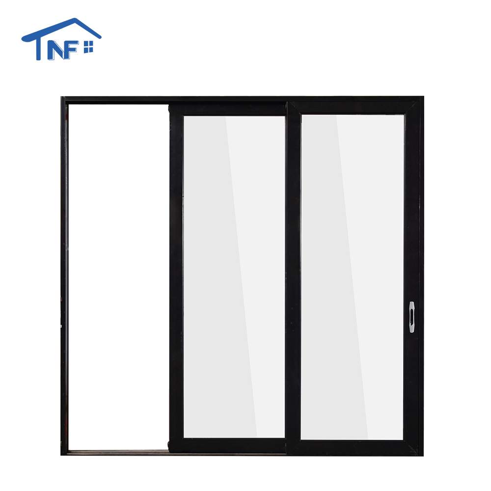 Modern Design Aluminum Frame Sliding Opening Glass Door Waterproof Fiberglass Screen Netting Finished Surface for Villa