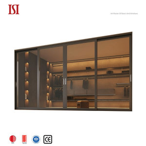 Modern Minimalist Aluminum Glass Sliding Patio Window System