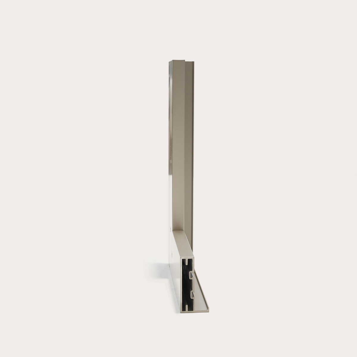 Made In Ltaly Commercial Excellent Durability Aluminum Window Frame Profile With 4 Mm Tempered Glass