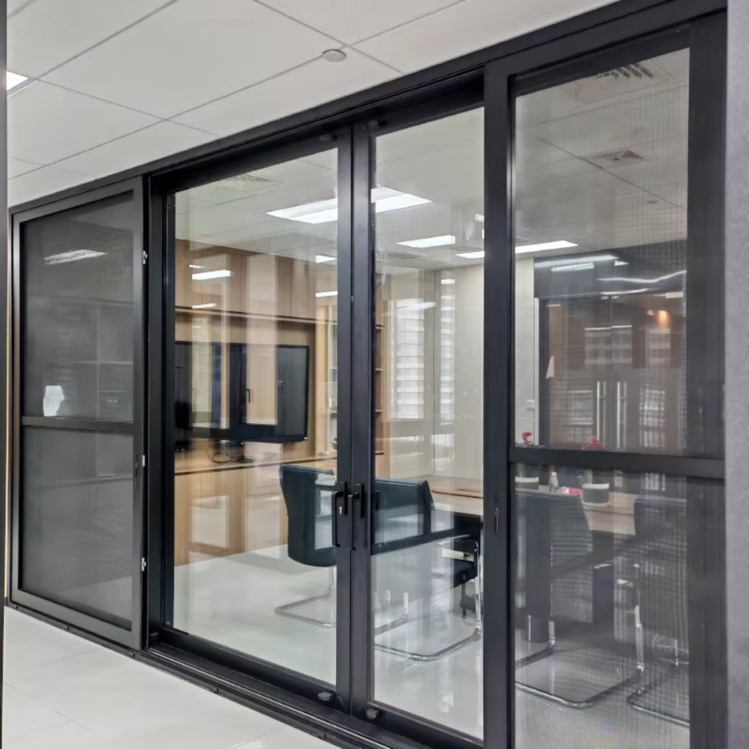 Heavy Duty Modern Energy Efficient External Glass Slide Large Sliding Patio Doors and Windows for Home