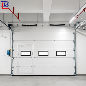 10x10 14x14 Industrial Automatic Overhead Steel Insulated Vertical Lifting Sliding Roll up Sectional Garage Door for Warehouse