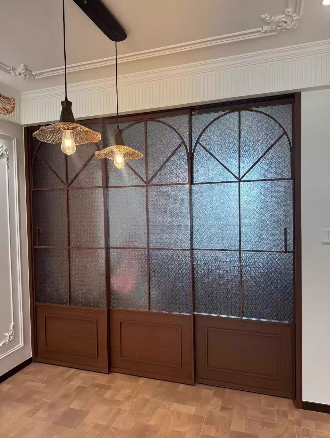 Thin Aluminum French Door, Crittall Style, Modern Minimalist Design, Suitable for Office and Hotel Interiors, Customized Size