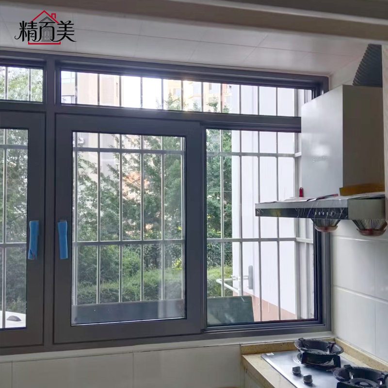 Custom Tighter Airtightness Windproof Dust Rain Seal Coastal Aluminum Side Pressure Sliding Window for Balcony Upper Floor