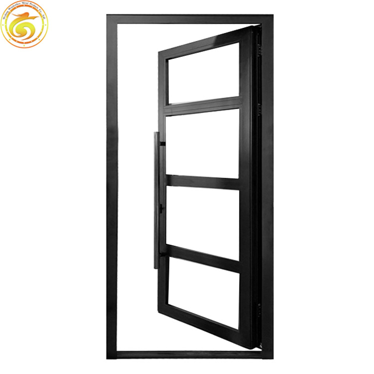 Aluminum Glass Commercial Modern Graphic Design Glass Door Security System Retail Store Glass Front Door