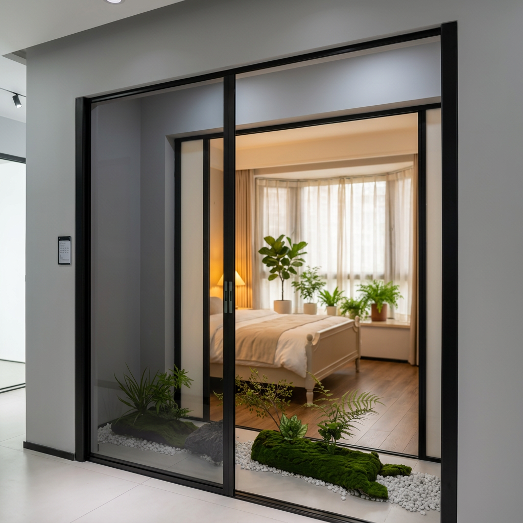 Diamond Mesh Folding Anti-Mosquito Stainless Steel Screen Door Modern Aluminum Design Hotel Use 5 Year Warranty