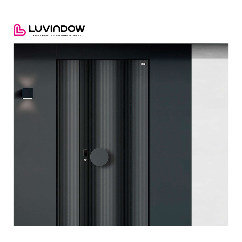 Durable Weather Resistant Contemporary Style Aluminum Entry Doors for North American Residential Builder Projects