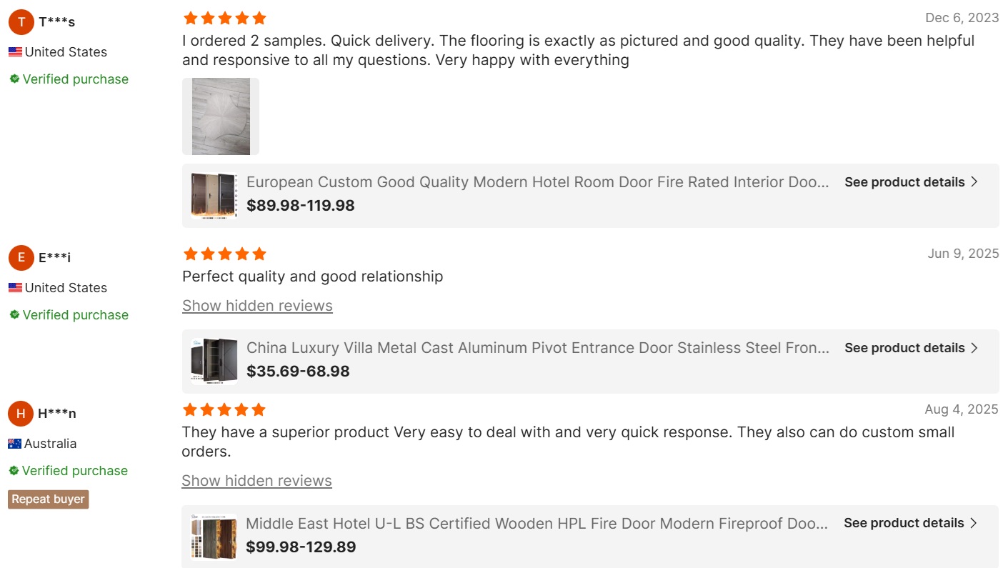 American High Quality Modern Exterior Entry Anti-Theft Security Door Hotel Villa Living Room Aluminum Alloy Manual Opening