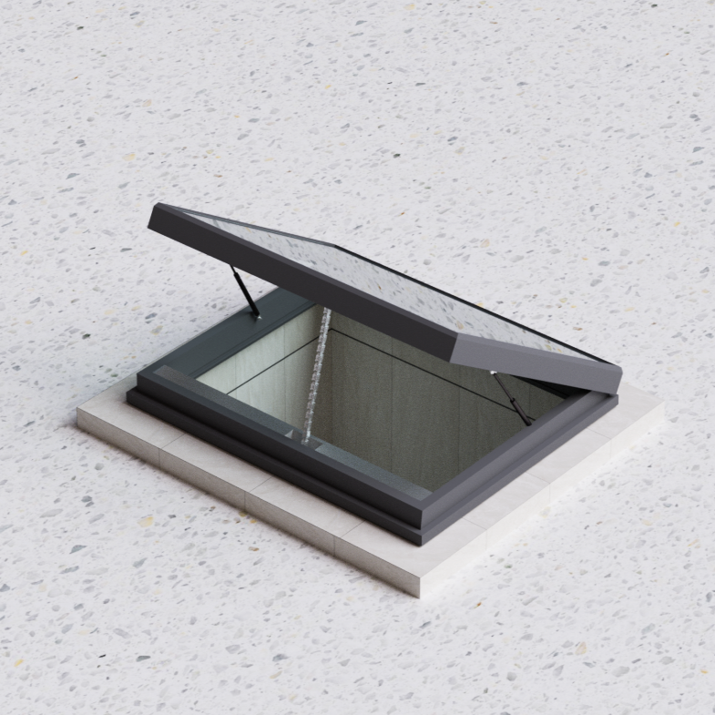 Fixed Skylight for Villas and Luxury Residential Homes Aluminum Electric Skylight Roof Window
