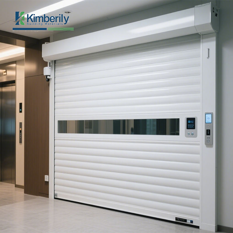 Rolling Drum Type Quick Rolling Shutter Door Hard Aluminum for Exterior Self-Service Car Wash Room and Underground Garage