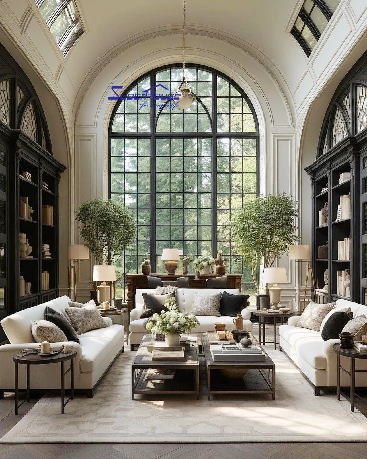 Hurricane Proof Impact Soundproof Smart Interior Doors French Door Thermal Break Front Double Glass Casement Commercial Doors