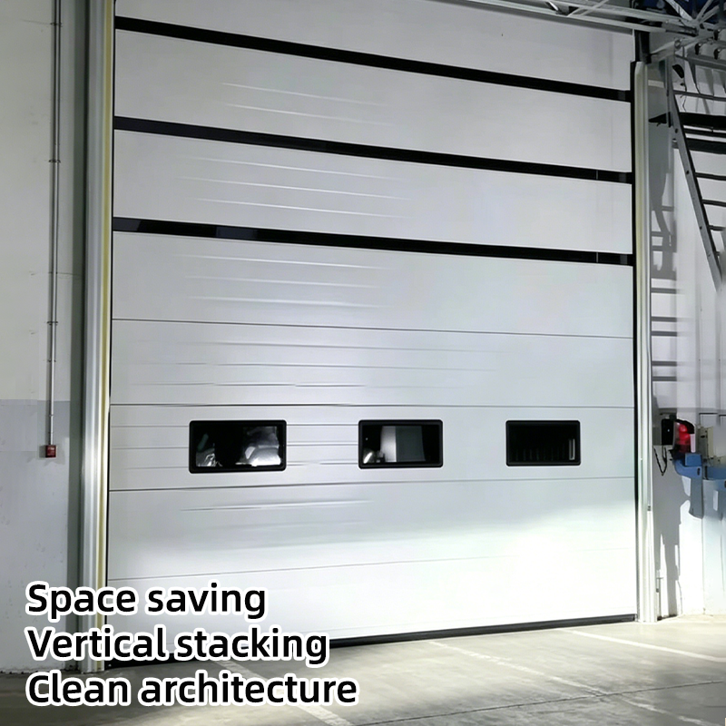 Latest Products Custom Size Modern Aluminum Alloy Thermal Insulation Long Service Life Vertical Stacking Garage Door for Home