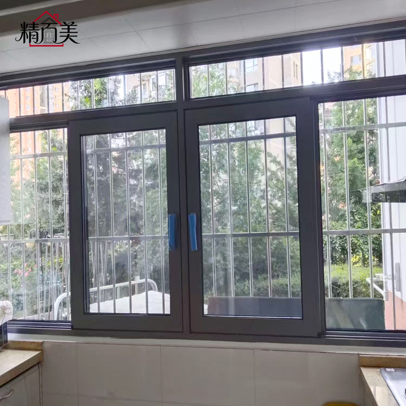 Custom Tighter Airtightness Windproof Dust Rain Seal Coastal Aluminum Side Pressure Sliding Window for Balcony Upper Floor